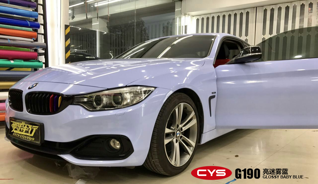 宝马428亮迷雾蓝