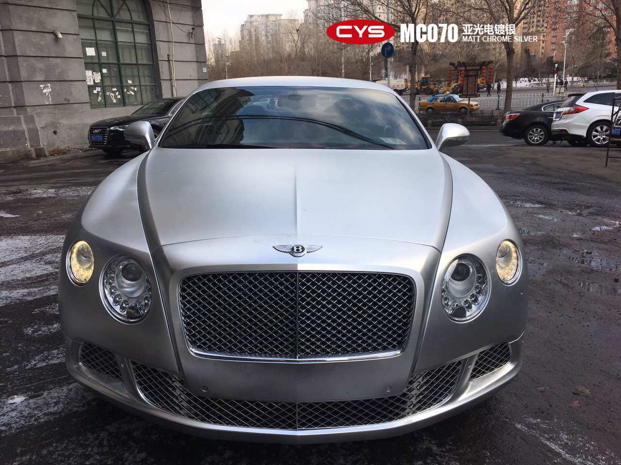 宾利欧陆gt亚光电镀银