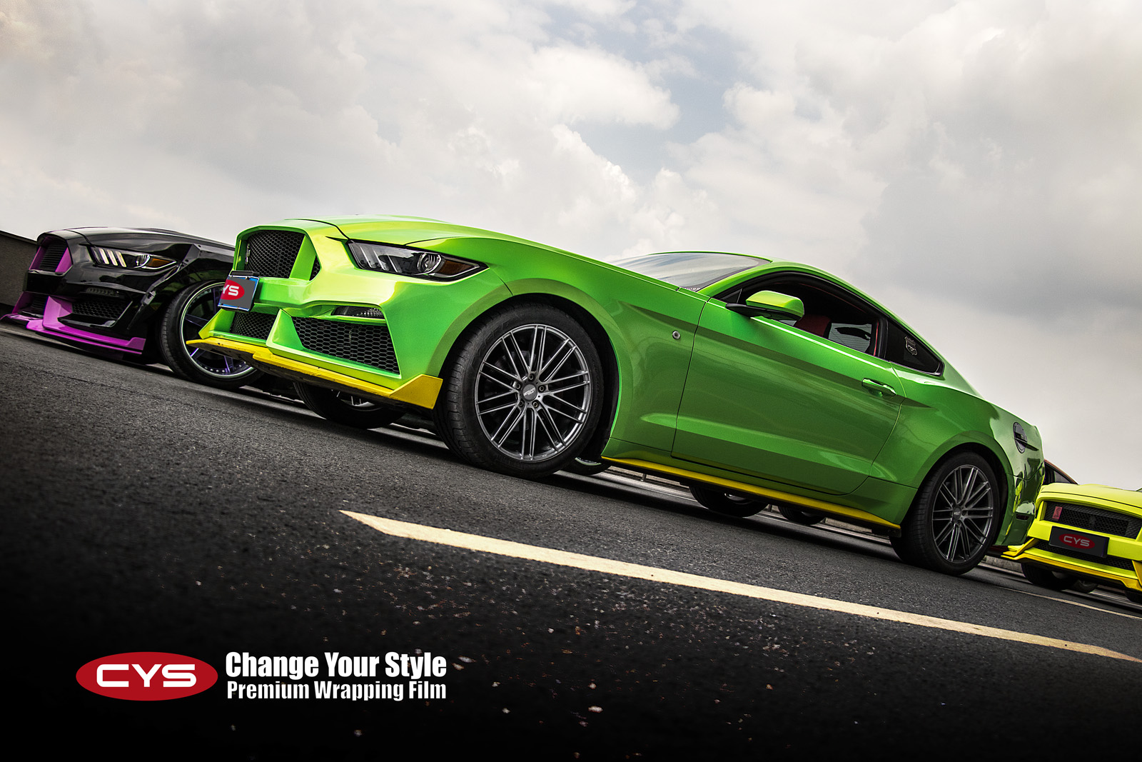 福特野马幻彩金绿mg36