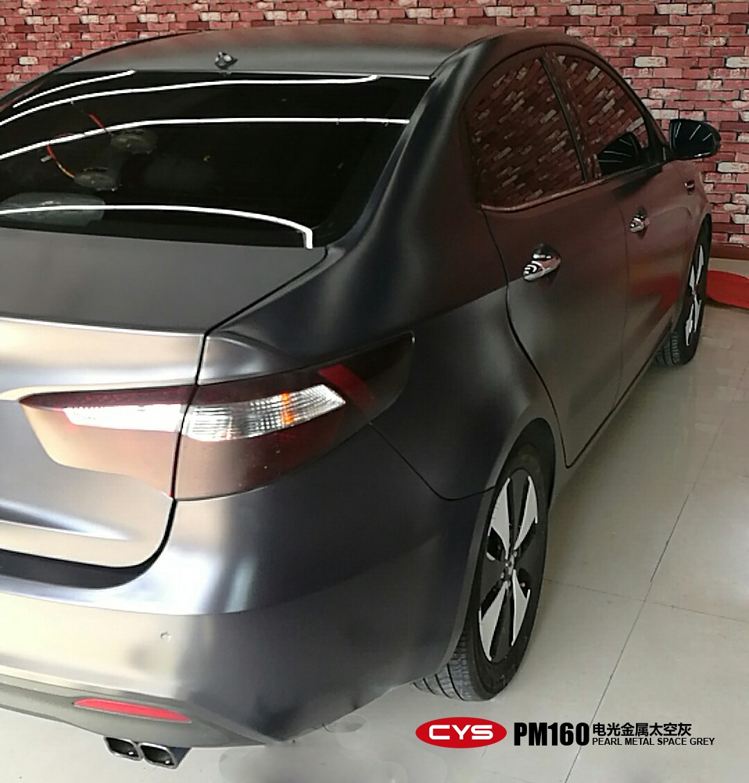 起亚k2电光金属太空灰pm160