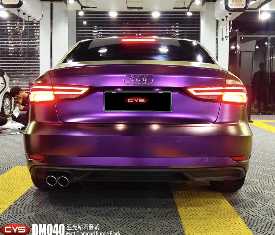 奥迪a3亚光钻石酱紫dm040