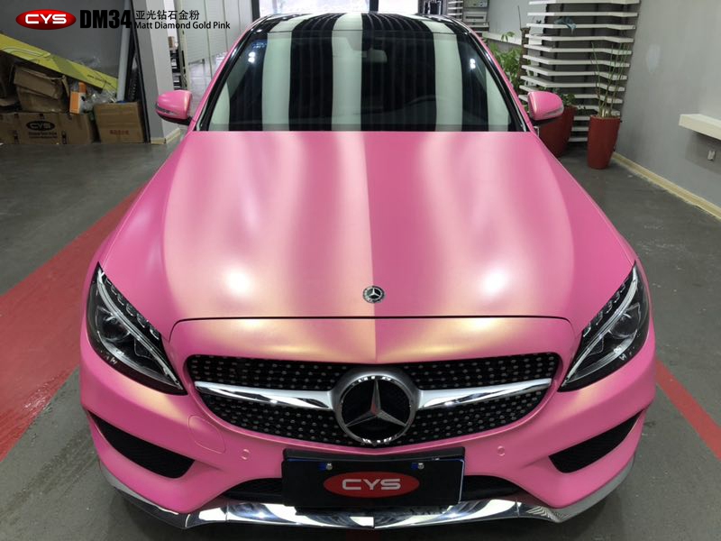 奔驰c级亚光钻石金粉dm34