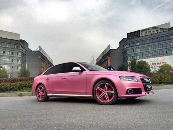 3-奥迪A4L公主粉车身改色1.png 3-奥迪A4L公主粉车身改色1.png