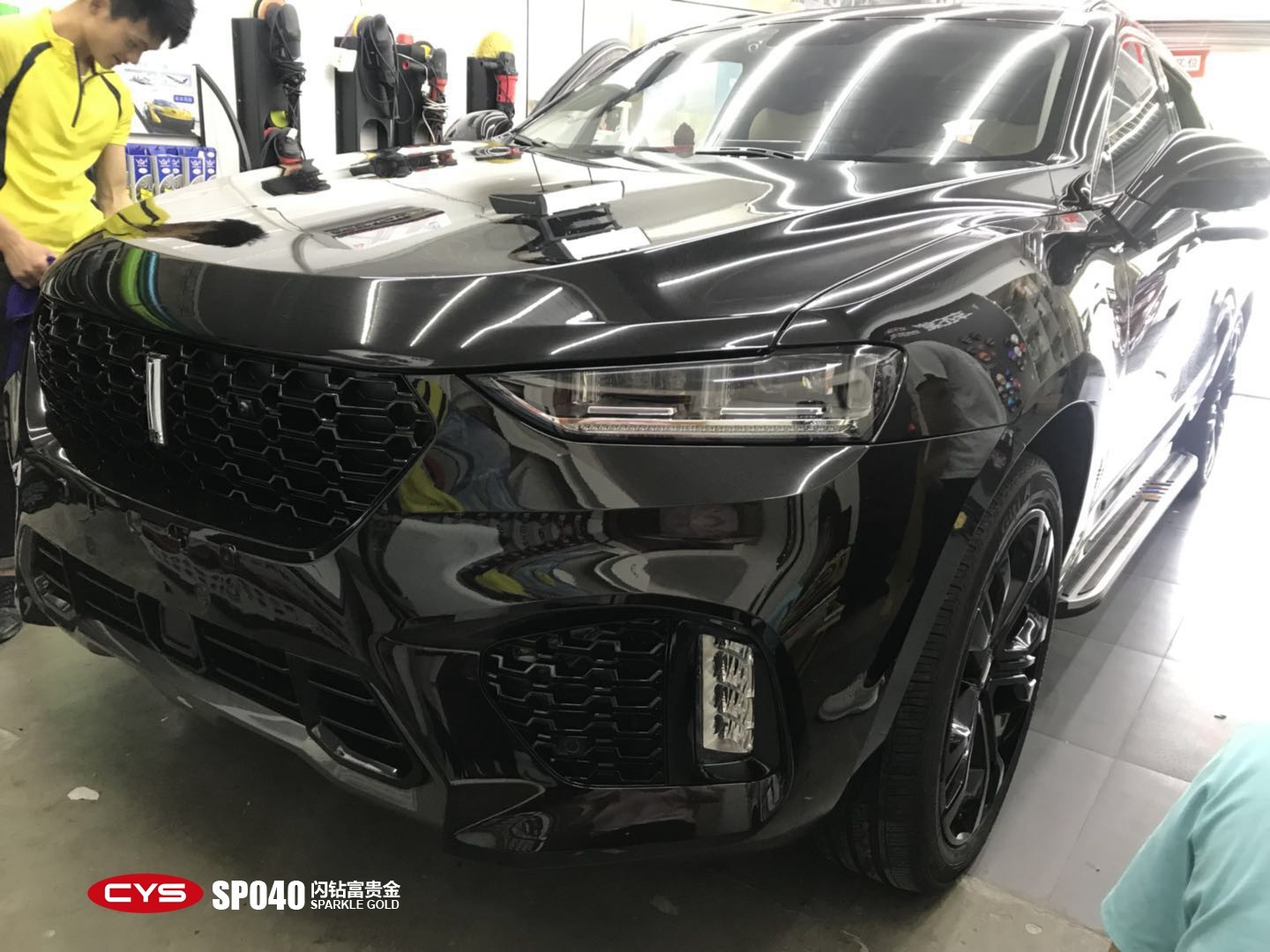 ����VV7���긻�������ɫ��Ĥ-ʩ��ǰ