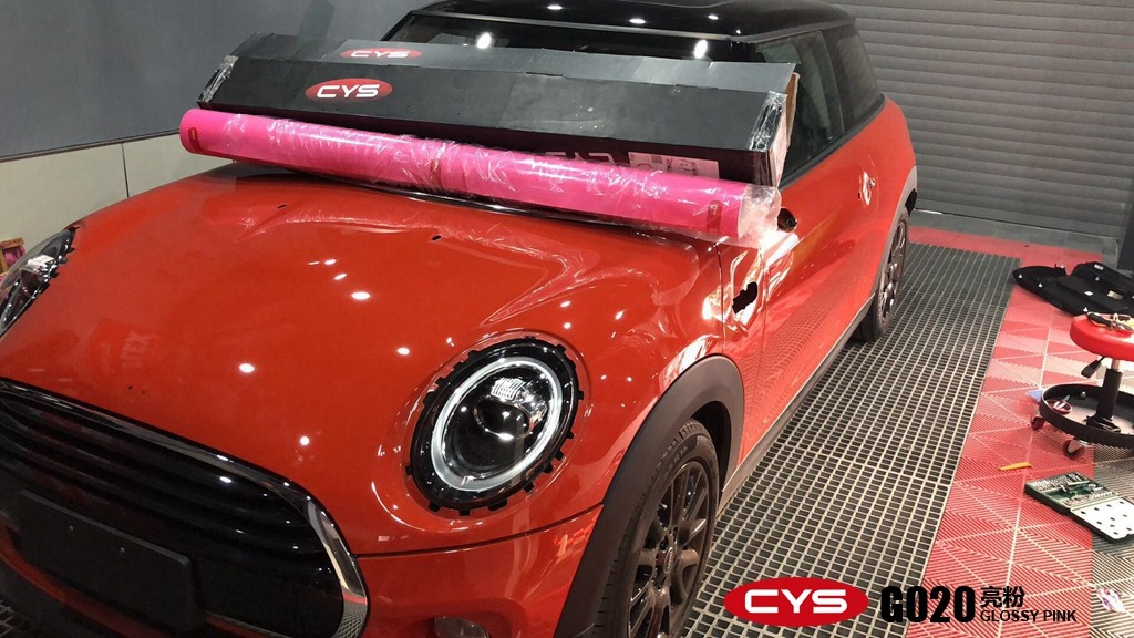 minicooper����������ɫ��Ĥ-ʩ��ǰ