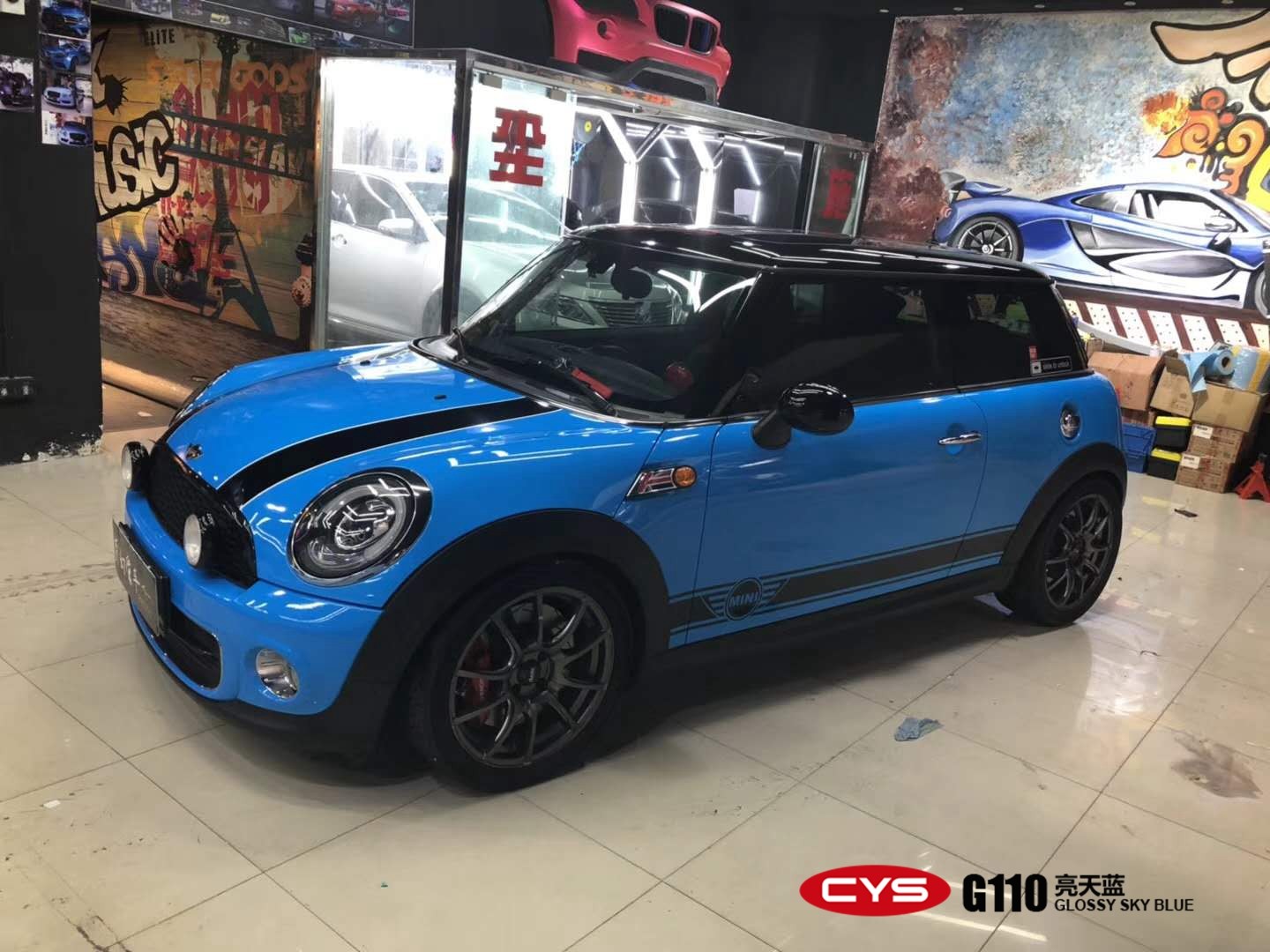 mini cooper������������ɫ��Ĥ
